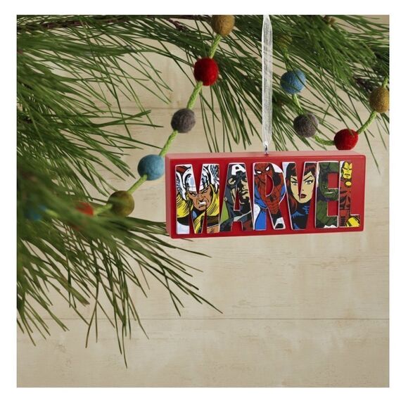 Hallmark Marvel Comics Heroes and Villains Logo Ornament NWT - Picture 6 of 8